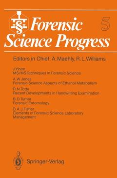 Couverture de l’ouvrage Forensic Science Progress