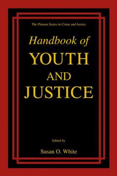 Couverture de l’ouvrage Handbook of Youth and Justice