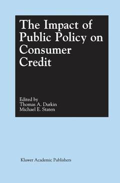 Cover of the book The Impact of Public Policy on Consumer Credit