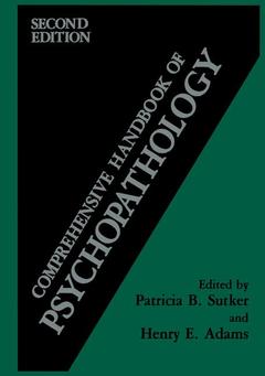Couverture de l’ouvrage Comprehensive Handbook of Psychopathology