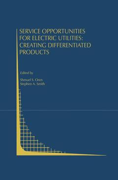 Couverture de l’ouvrage Service Opportunities for Electric Utilities: Creating Differentiated Products