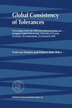 Cover of the book Global Consistency of Tolerances