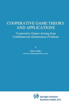 Couverture de l’ouvrage Cooperative Game Theory and Applications