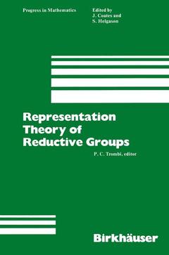 Couverture de l’ouvrage Representation Theory of Reductive Groups