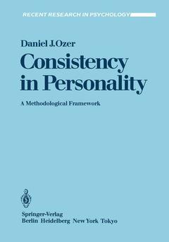 Couverture de l’ouvrage Consistency in Personality