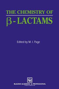 Couverture de l’ouvrage The Chemistry of β-Lactams