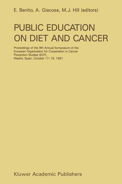 Couverture de l’ouvrage Public Education on Diet and Cancer