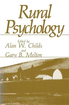 Couverture de l’ouvrage Rural Psychology