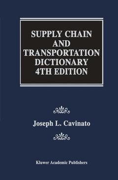 Cover of the book Supply Chain and Transportation Dictionary