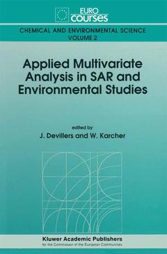Couverture de l’ouvrage Applied Multivariate Analysis in SAR and Environmental Studies
