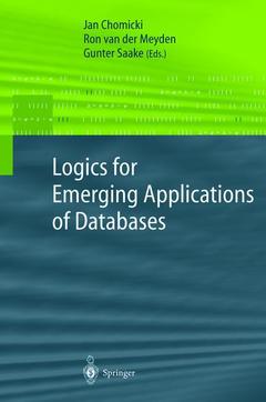 Couverture de l’ouvrage Logics for Emerging Applications of Databases