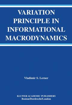 Couverture de l’ouvrage Variation Principle in Informational Macrodynamics