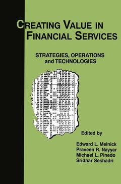 Cover of the book Creating Value in Financial Services