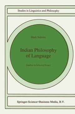 Couverture de l’ouvrage Indian Philosophy of Language