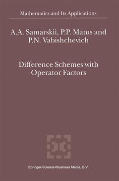 Cover of the book Difference Schemes with Operator Factors