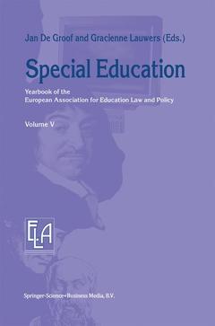 Couverture de l’ouvrage Special Education