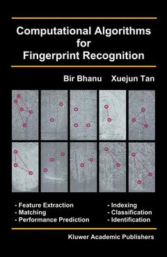 Cover of the book Computational Algorithms for Fingerprint Recognition