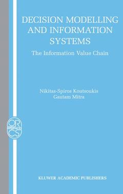 Couverture de l’ouvrage Decision Modelling and Information Systems