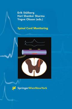 Couverture de l’ouvrage Spinal Cord Monitoring
