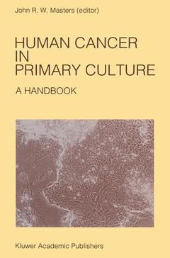 Couverture de l’ouvrage Human Cancer in Primary Culture, A Handbook