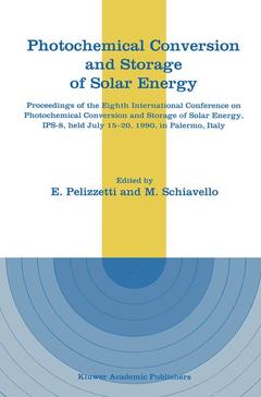 Couverture de l’ouvrage Photochemical Conversion and Storage of Solar Energy