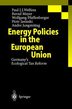 Couverture de l’ouvrage Energy Policies in the European Union