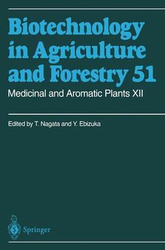 Couverture de l’ouvrage Medicinal and Aromatic Plants XII