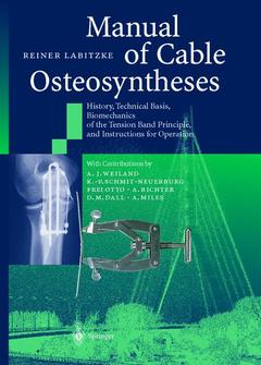 Cover of the book Manual of Cable Osteosyntheses