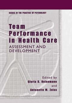 Cover of the book Team Performance in Health Care