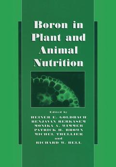 Couverture de l’ouvrage Boron in Plant and Animal Nutrition