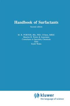 Couverture de l’ouvrage Handbook of Surfactants