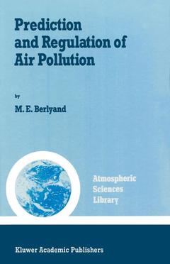 Cover of the book Prediction and Regulation of Air Pollution