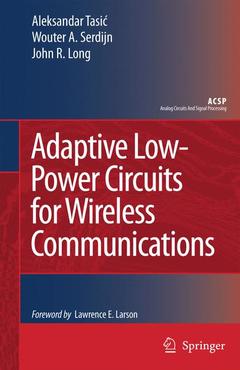 Couverture de l’ouvrage Adaptive Low-Power Circuits for Wireless Communications