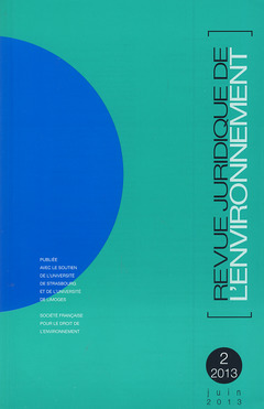 Cover of the book Revue Juridique de l'Environnement N° 2/2013