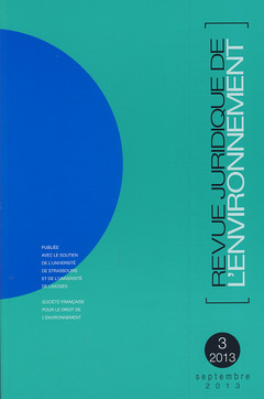 Cover of the book Revue Juridique de l'Environnement N° 3/2013