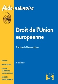 Couverture de l’ouvrage Droit de l'Union européenne. 5e éd.