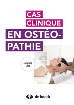 Cover of the book Cas cliniques en ostéopathie