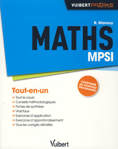 Couverture de l’ouvrage Maths MPSI 