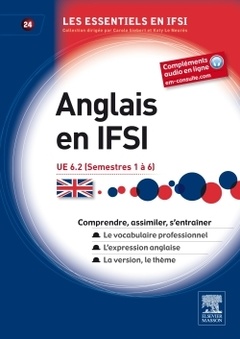 Couverture de l’ouvrage Anglais en IFSI UE 6.2 (semestre 1 à 6)