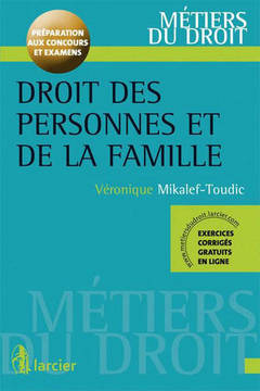Cover of the book Droit des personnes et de la famille