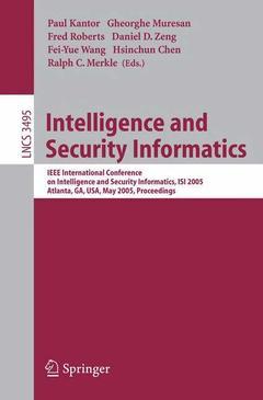 Couverture de l’ouvrage Intelligence and Security Informatics