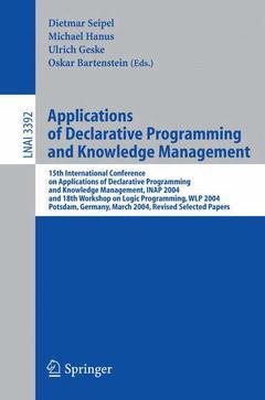 Couverture de l’ouvrage Applications of Declarative Programming and Knowledge Management