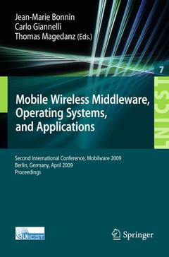 Couverture de l’ouvrage Mobile Wireless Middleware