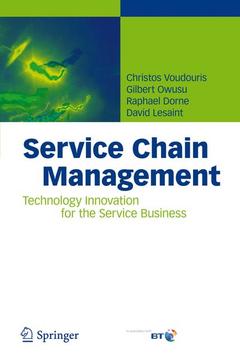 Couverture de l’ouvrage Service Chain Management