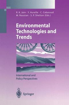 Couverture de l’ouvrage Environmental Technologies and Trends