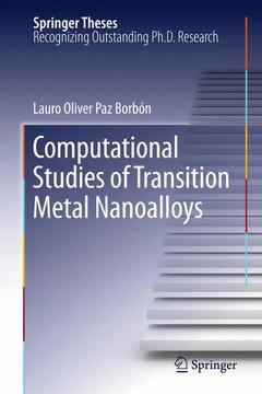 Couverture de l’ouvrage Computational Studies of Transition Metal Nanoalloys