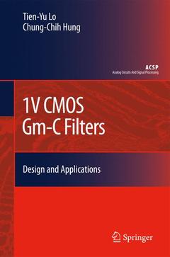 Couverture de l’ouvrage 1V CMOS Gm-C Filters