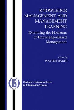 Couverture de l’ouvrage Knowledge Management and Management Learning:
