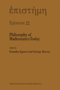 Couverture de l’ouvrage Philosophy of Mathematics Today