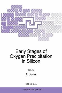 Couverture de l’ouvrage Early Stages of Oxygen Precipitation in Silicon